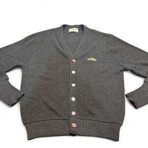 0177 Vintage Sears Braggin Dragon Black Cardigan